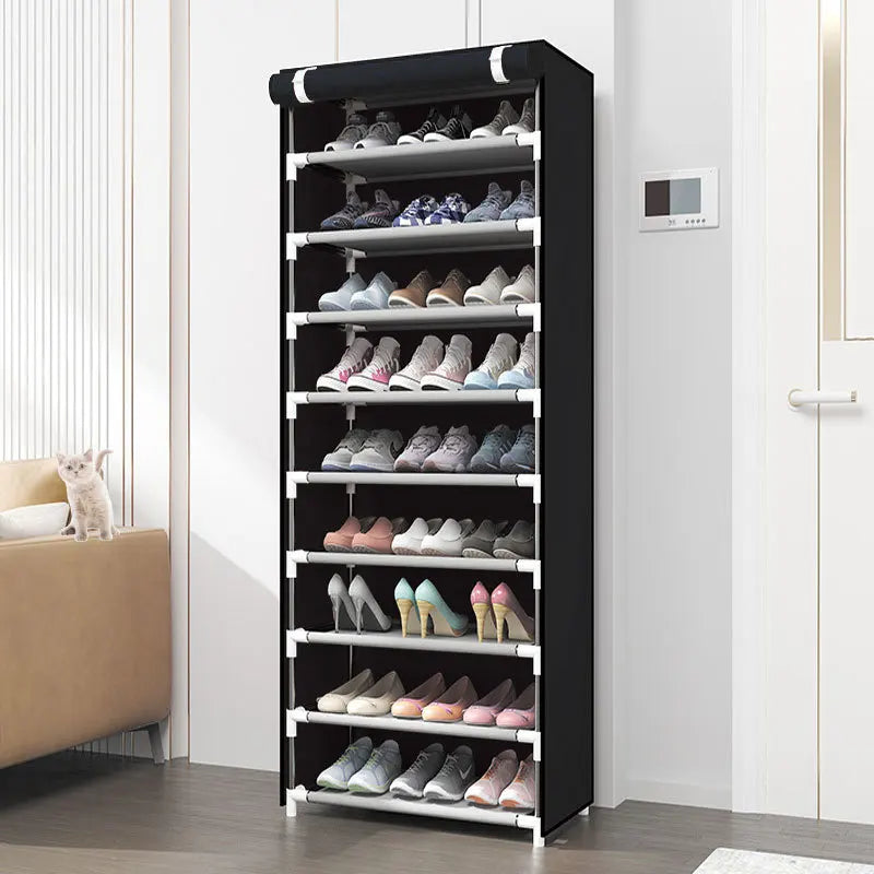 Shoe Rack Closet Organizer Assemblable Shelf Multipurpose Shoe Cabinet