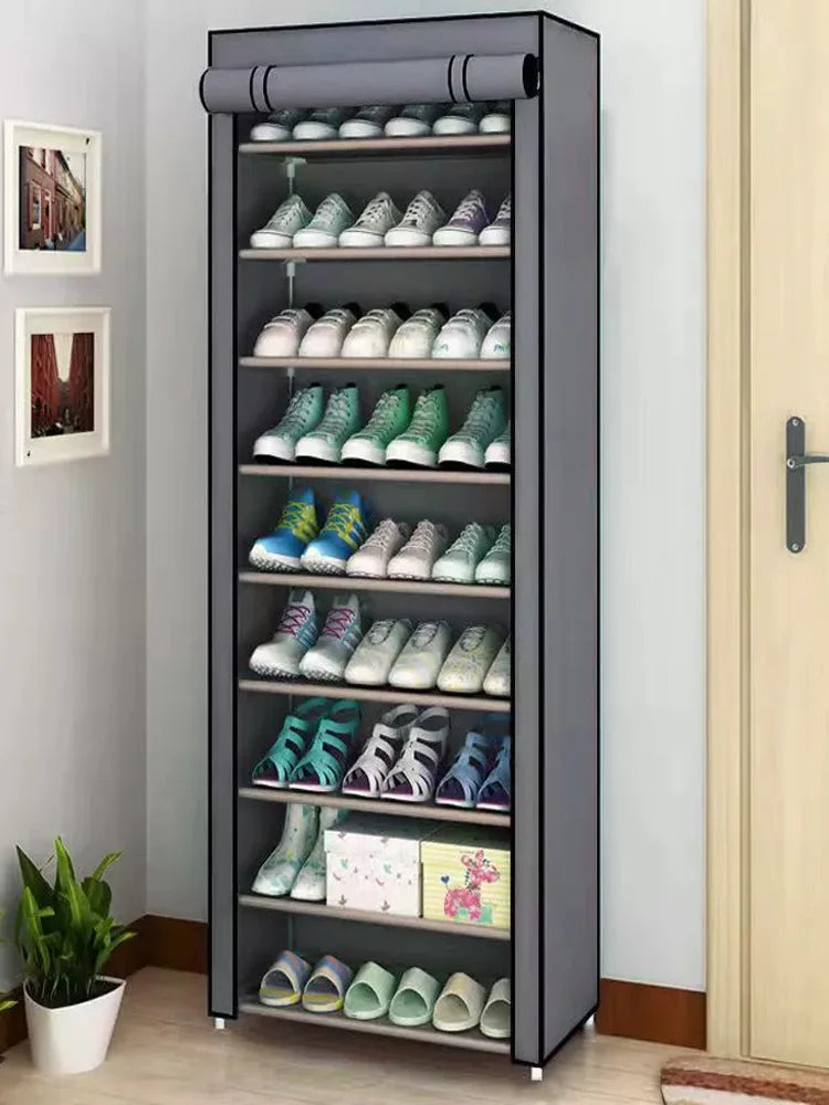 Shoe Rack Closet Organizer Assemblable Shelf Multipurpose Shoe Cabinet