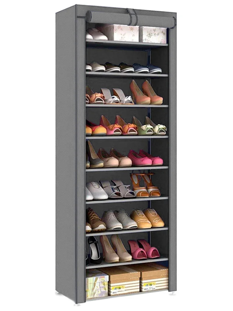 Shoe Rack Closet Organizer Assemblable Shelf Multipurpose Shoe Cabinet