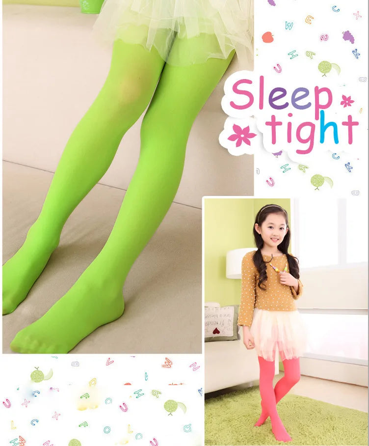 Ballet Dance Tight Halloween School Tights for Girls Soft Stretchy Footed Stockings Kids Dancewear Uniform Elastic Ballet Tights