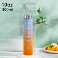 300ml/750ml/2L Water Bottle Motivational Sport Water Bottle Leakproof Bottles Drinking Outdoor Travel Gym Fitness Jugs