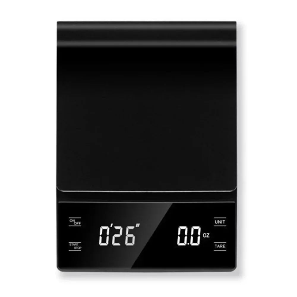 Digital Rechargable Coffee Scale with Timer LED Screen Espresso USB 3kg Max.Weighing 0.1g High Precision Measures Kitchen Scale