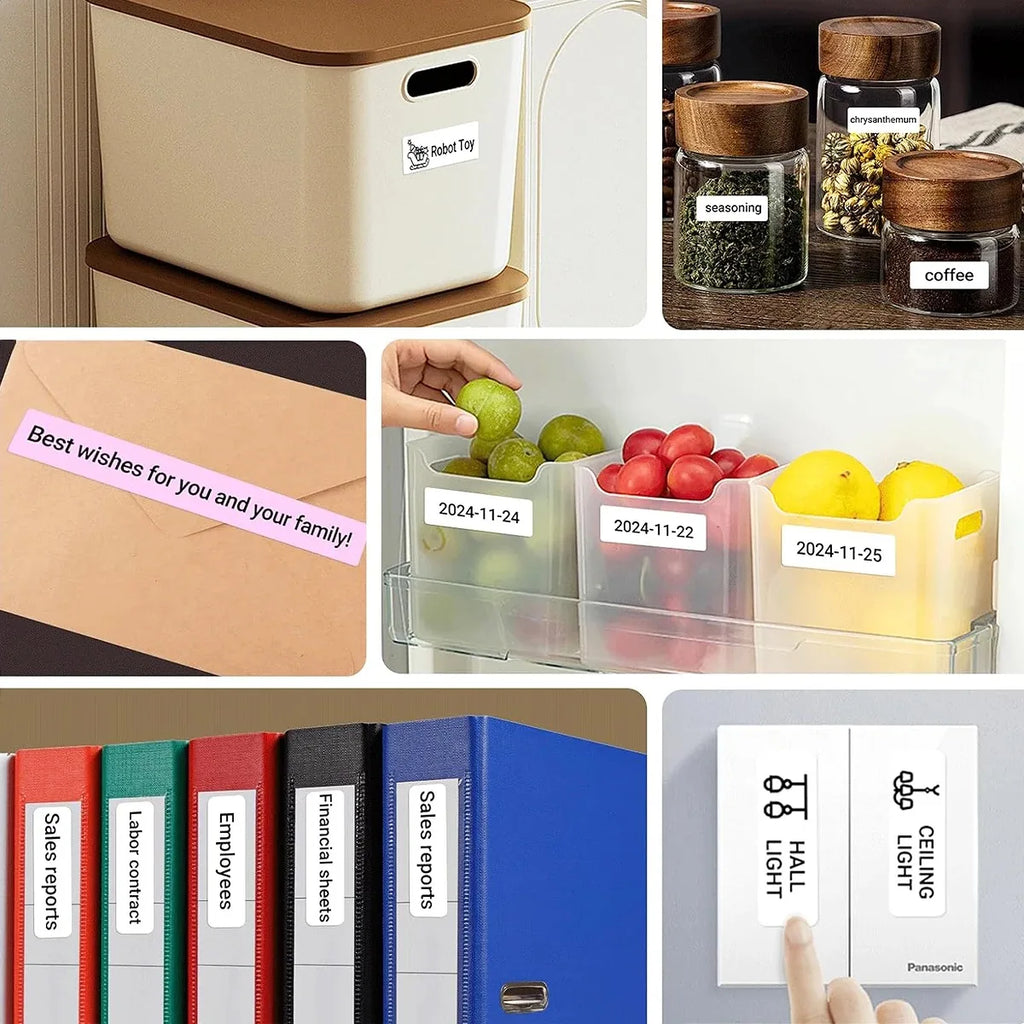 MarkLife P15 Mini Portable Thermal Printer Wireless Bluetooth-compatible Label Tag for Home Office Labeling Sticker Machine