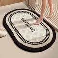 Diatomaceous Earth Bath Mat Super Absorbent Quick Dry Non Slip Bathroom Rug for Home Entrance Durable and Stain Resistant