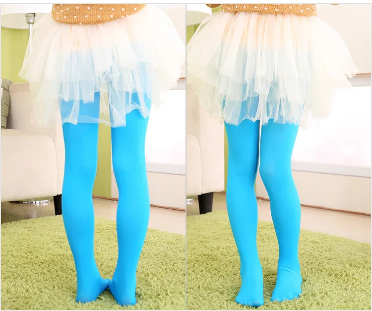 Ballet Dance Tight Halloween School Tights for Girls Soft Stretchy Footed Stockings Kids Dancewear Uniform Elastic Ballet Tights