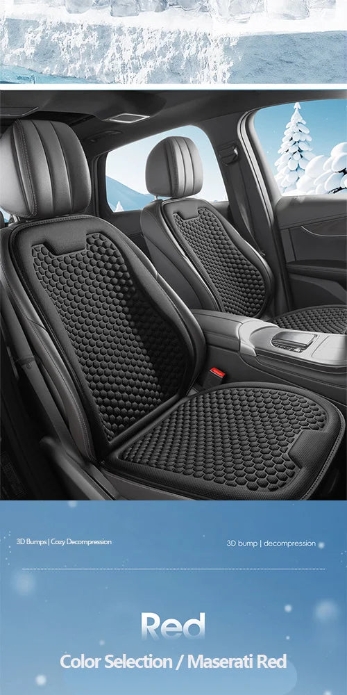 Car Seat Cushion - All-Season Comfortable & Breathable, Office Chair Cushion, 3D Minimalist Ventilated Single Seat Cooling P