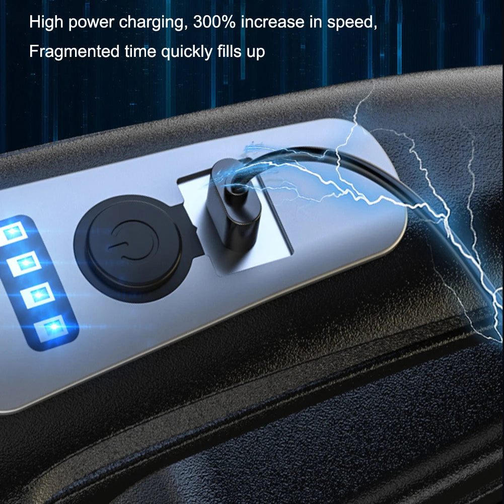Portable Cordless Car Vacuum USB Recharge Handheld Vacuum Powerful Suction Cleaner For Car Household Office Pet Hair Cleaning