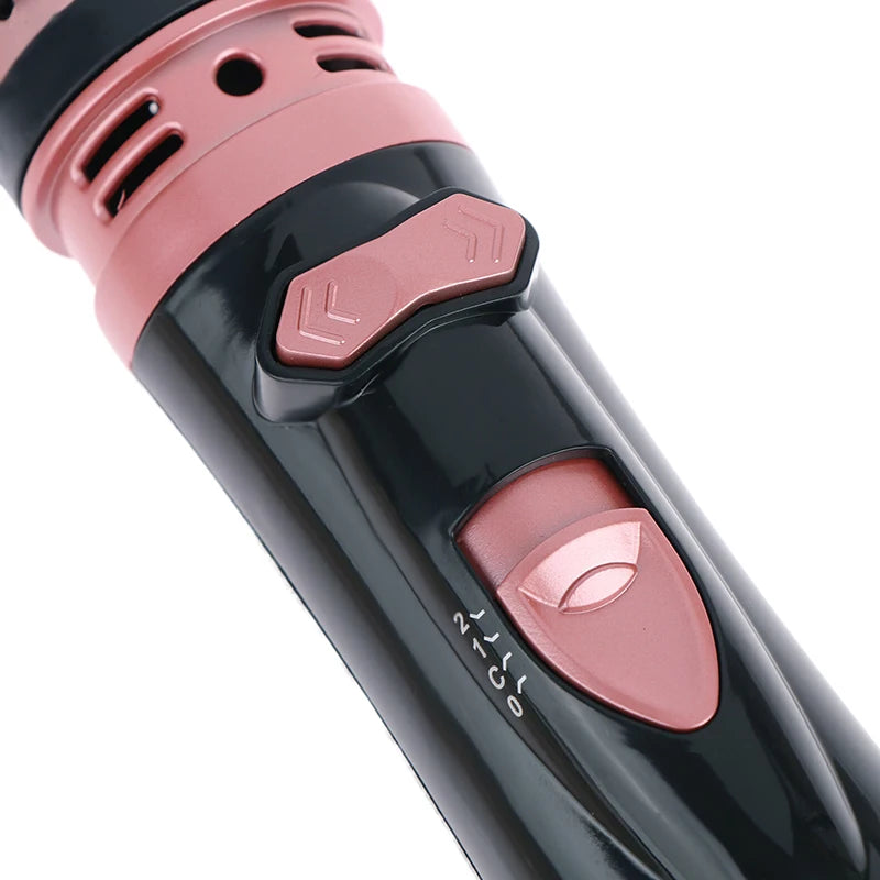Hair Dryer Brush 2 In 1 Hot Air Spin Brush Curling Straightening Styling Auto-Rotating Ionic Round Blow Hair Dryer Volumizer