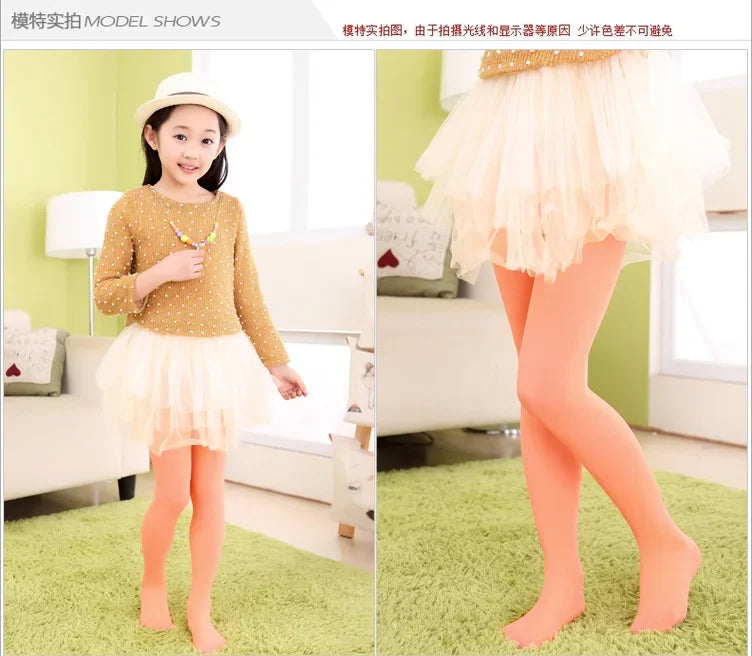 Ballet Dance Tight Halloween School Tights for Girls Soft Stretchy Footed Stockings Kids Dancewear Uniform Elastic Ballet Tights