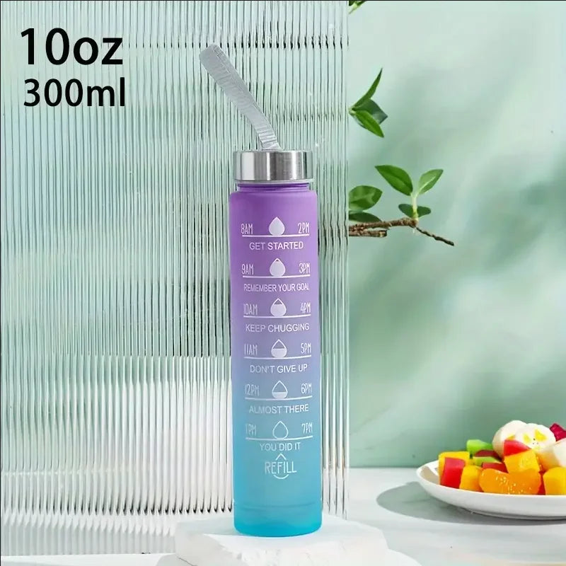 300ml/750ml/2L Water Bottle Motivational Sport Water Bottle Leakproof Bottles Drinking Outdoor Travel Gym Fitness Jugs