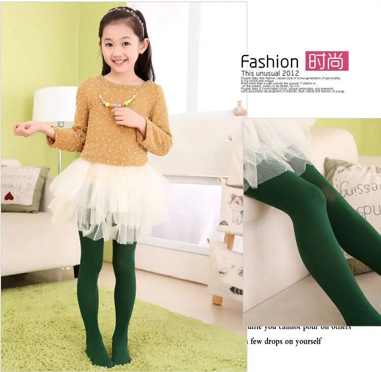 Ballet Dance Tight Halloween School Tights for Girls Soft Stretchy Footed Stockings Kids Dancewear Uniform Elastic Ballet Tights