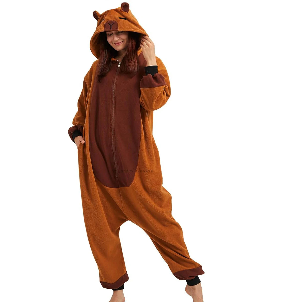 Capybara Onesies Jumpsuit Adult Anime Cosplay Halloween Costumes Carnival Funny Children Pajamas Kigurumi Unicorn Slipper Winter