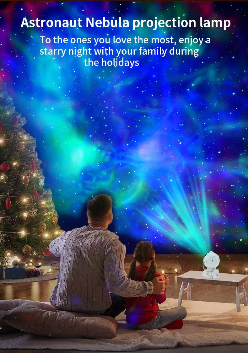 Night Light Astronaut Starry Sky LED Projector Star Ceiling Decoration Atmosphere Creating Lamp Bedrooms Living Room Kids Gift