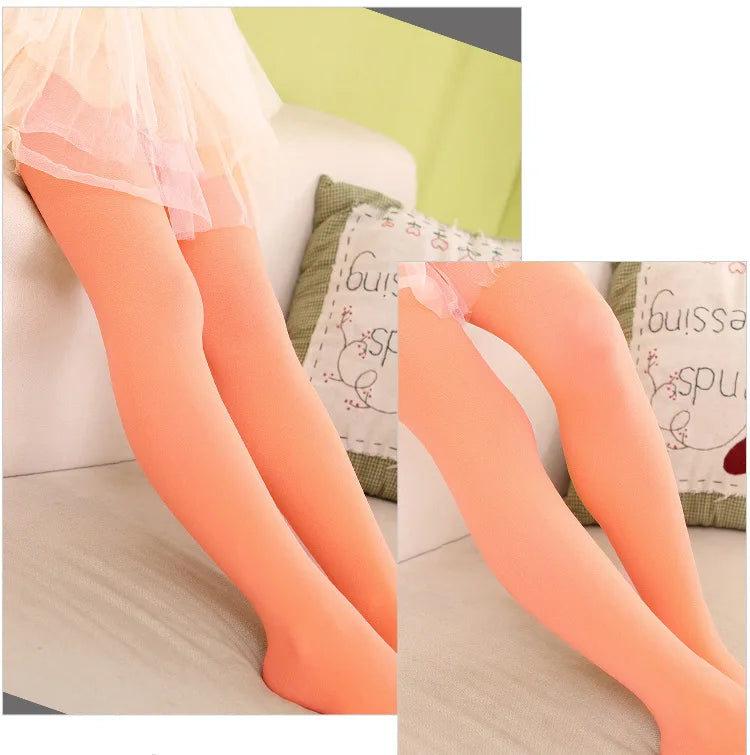 Ballet Dance Tight Halloween School Tights for Girls Soft Stretchy Footed Stockings Kids Dancewear Uniform Elastic Ballet Tights