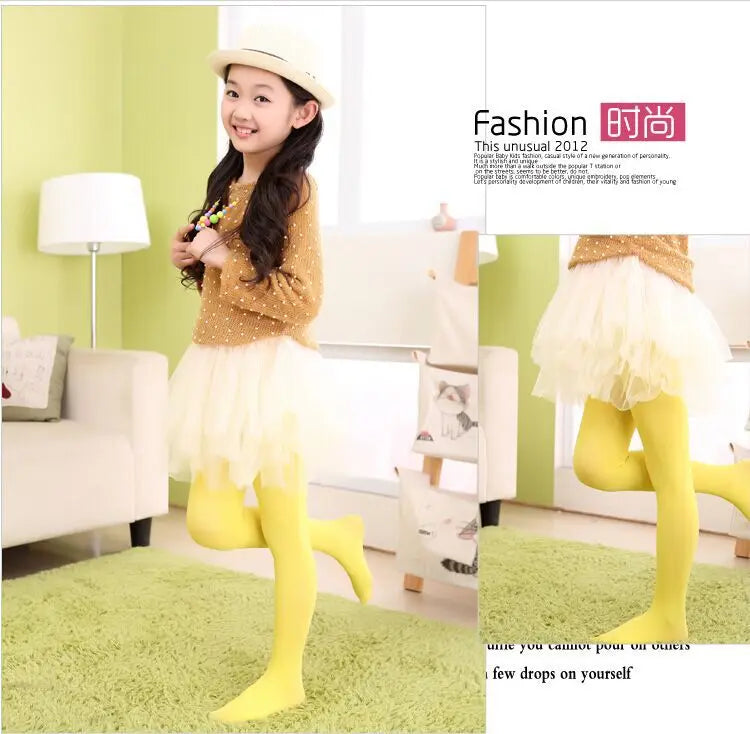 Ballet Dance Tight Halloween School Tights for Girls Soft Stretchy Footed Stockings Kids Dancewear Uniform Elastic Ballet Tights