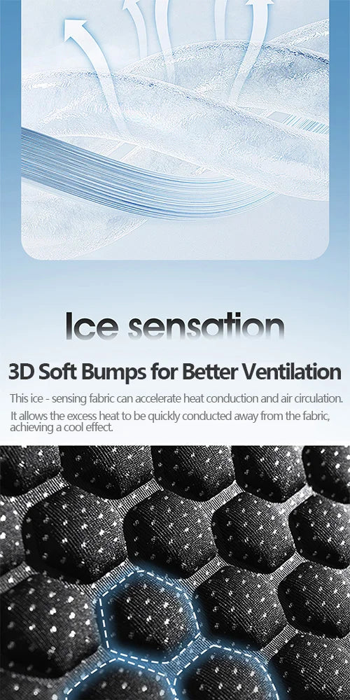 Car Seat Cushion - All-Season Comfortable & Breathable, Office Chair Cushion, 3D Minimalist Ventilated Single Seat Cooling P