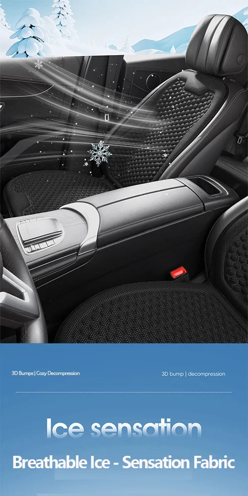 Car Seat Cushion - All-Season Comfortable & Breathable, Office Chair Cushion, 3D Minimalist Ventilated Single Seat Cooling P
