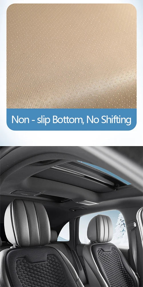 Car Seat Cushion - All-Season Comfortable & Breathable, Office Chair Cushion, 3D Minimalist Ventilated Single Seat Cooling P