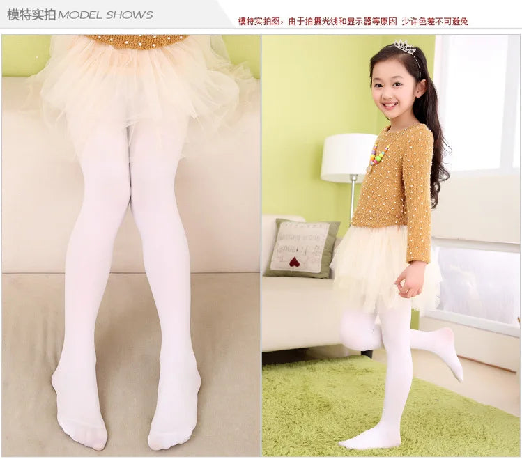 Ballet Dance Tight Halloween School Tights for Girls Soft Stretchy Footed Stockings Kids Dancewear Uniform Elastic Ballet Tights