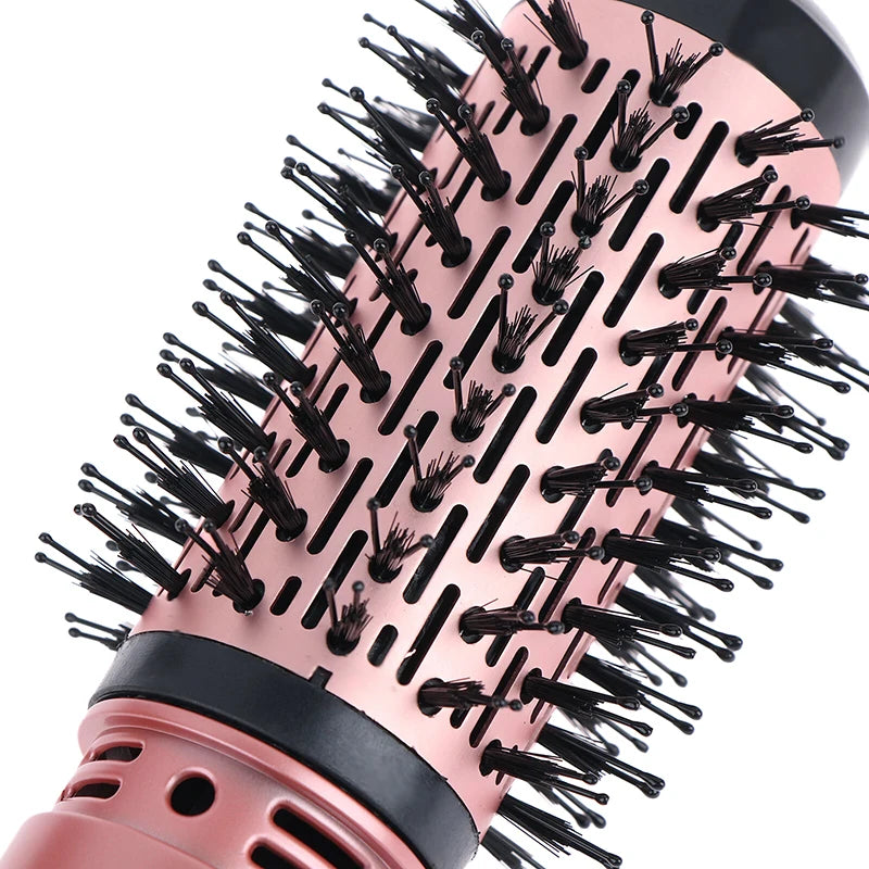 Hair Dryer Brush 2 In 1 Hot Air Spin Brush Curling Straightening Styling Auto-Rotating Ionic Round Blow Hair Dryer Volumizer