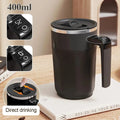 Automatic Stirring Coffee Cup Rechargeable Electric Stirring Mixer 316 Stainless Steel Magnetic Self Stirring Mugs With Lid