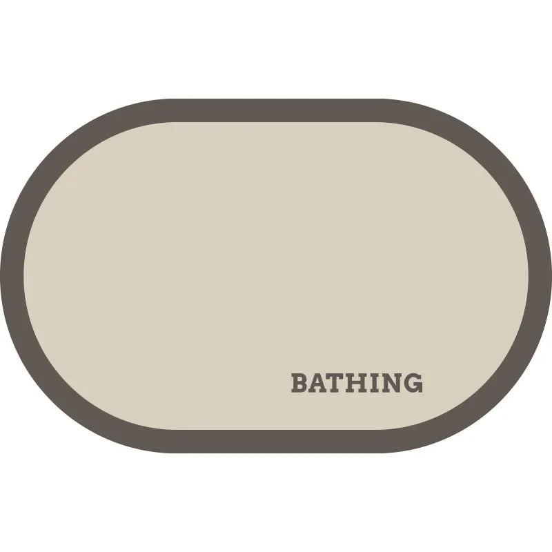 Diatomaceous Earth Bath Mat Super Absorbent Quick Dry Non Slip Bathroom Rug for Home Entrance Durable and Stain Resistant