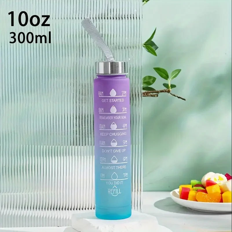 300ml/750ml/2L Water Bottle Motivational Sport Water Bottle Leakproof Bottles Drinking Outdoor Travel Gym Fitness Jugs