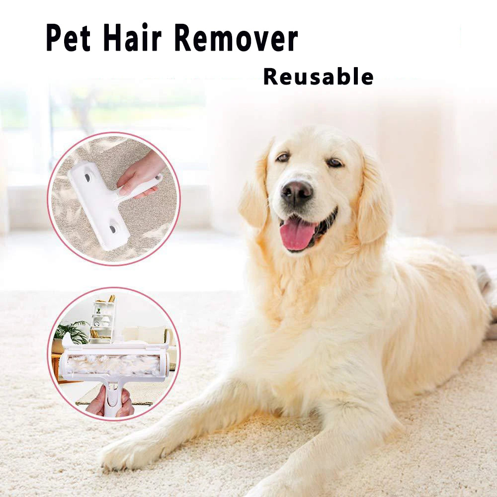Cat Dog Hair Remover for Couch Furniture Carpet Car Seat Reusable Roller Pet Fur Removal Tool