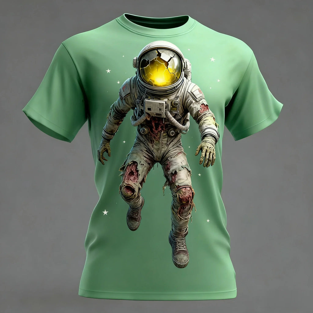 New Summer T-shirt Halloween Elements Zombie Horror Party Adult Oversized Women's and Men's T-shirt Comfortable and Breathable