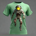 New Summer T-shirt Halloween Elements Zombie Horror Party Adult Oversized Women's and Men's T-shirt Comfortable and Breathable