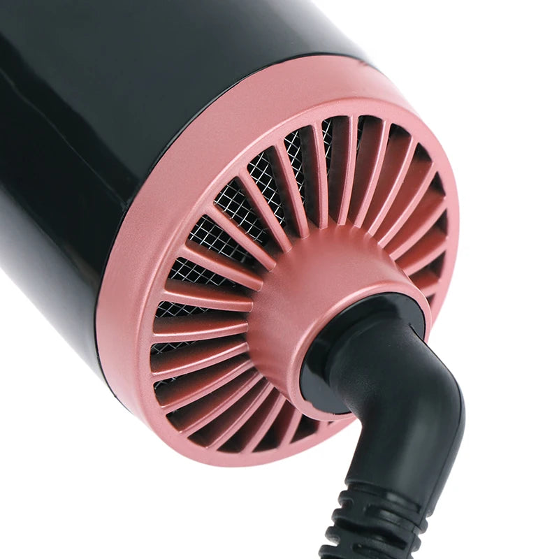 Hair Dryer Brush 2 In 1 Hot Air Spin Brush Curling Straightening Styling Auto-Rotating Ionic Round Blow Hair Dryer Volumizer