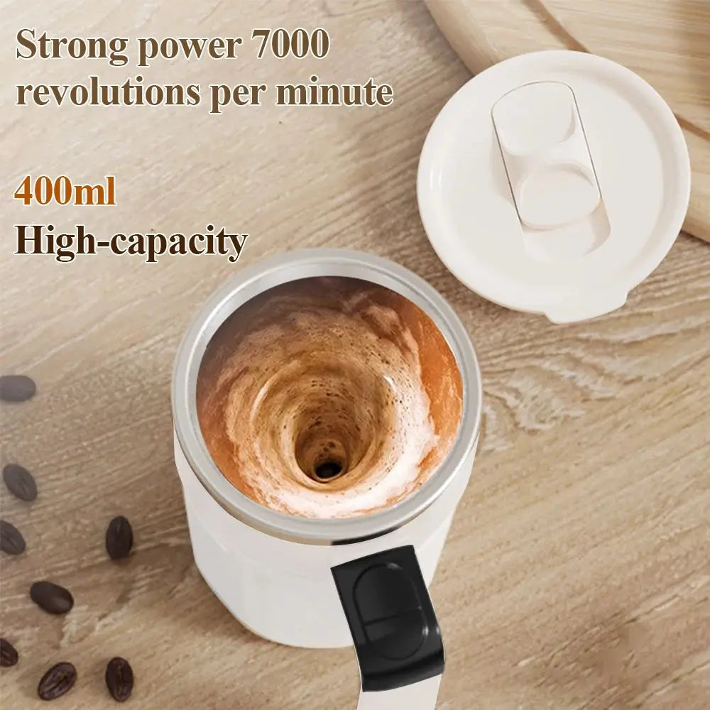Automatic Stirring Coffee Cup Rechargeable Electric Stirring Mixer 316 Stainless Steel Magnetic Self Stirring Mugs With Lid