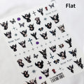 Halloween Horror Bloody Dark Rabbit Cat Pumpkin Flower Bowknot Bear Bunny Ghost Bat Cross Skull Nail Art Stickers Manicure Decal