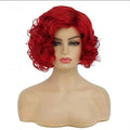 HAIRJOY Synthetic Hair Short Curly White Wig for Women  Wavy Costume Wig for Cosplay Party Halloween Wigs