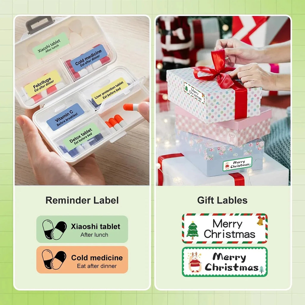 MarkLife P15 Mini Portable Thermal Printer Wireless Bluetooth-compatible Label Tag for Home Office Labeling Sticker Machine
