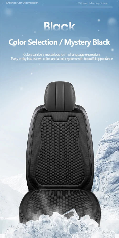 Car Seat Cushion - All-Season Comfortable & Breathable, Office Chair Cushion, 3D Minimalist Ventilated Single Seat Cooling P