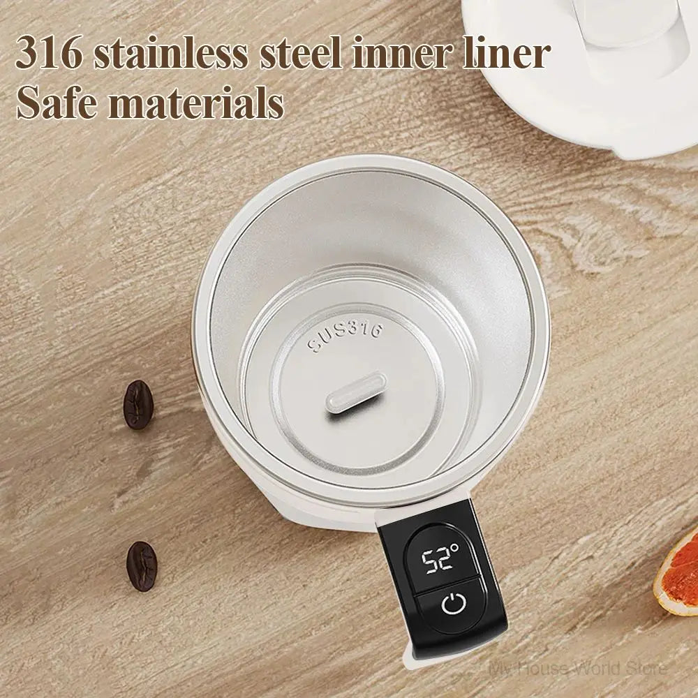 Automatic Stirring Coffee Cup Rechargeable Electric Stirring Mixer 316 Stainless Steel Magnetic Self Stirring Mugs With Lid