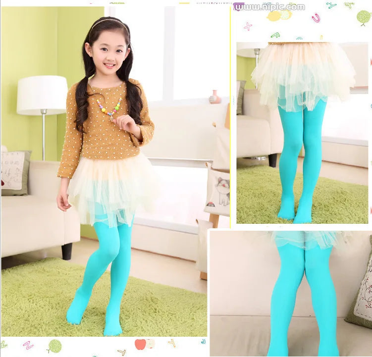 Ballet Dance Tight Halloween School Tights for Girls Soft Stretchy Footed Stockings Kids Dancewear Uniform Elastic Ballet Tights
