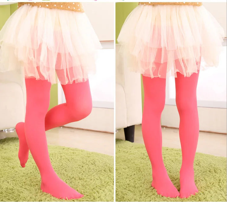 Ballet Dance Tight Halloween School Tights for Girls Soft Stretchy Footed Stockings Kids Dancewear Uniform Elastic Ballet Tights