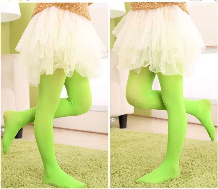 Ballet Dance Tight Halloween School Tights for Girls Soft Stretchy Footed Stockings Kids Dancewear Uniform Elastic Ballet Tights