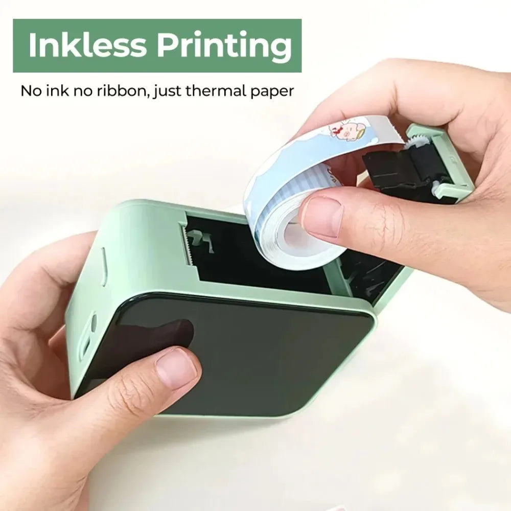 MarkLife P15 Mini Portable Thermal Printer Wireless Bluetooth-compatible Label Tag for Home Office Labeling Sticker Machine