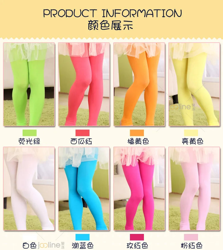 Ballet Dance Tight Halloween School Tights for Girls Soft Stretchy Footed Stockings Kids Dancewear Uniform Elastic Ballet Tights