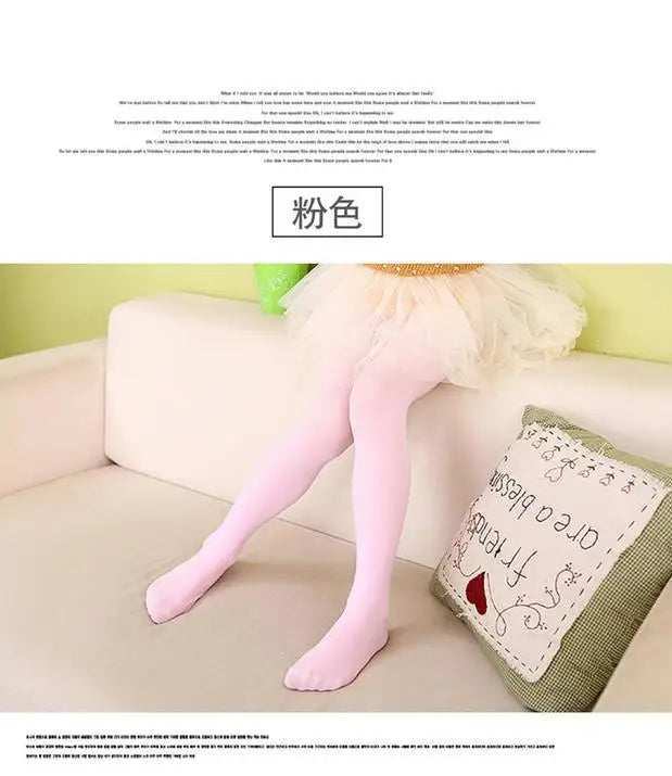 Ballet Dance Tight Halloween School Tights for Girls Soft Stretchy Footed Stockings Kids Dancewear Uniform Elastic Ballet Tights