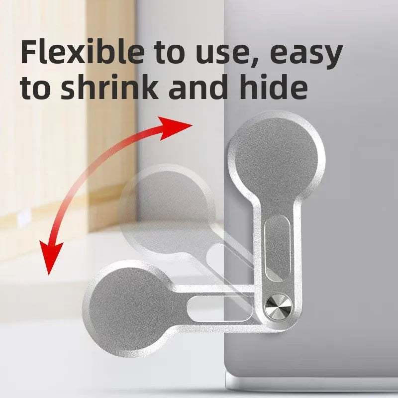 Ultrathin Magnetic Laptop Phone Holder Monitor Side Cell Phone Foldable Display Expansion Phone Stand for Xiaomi iPhone Samsung